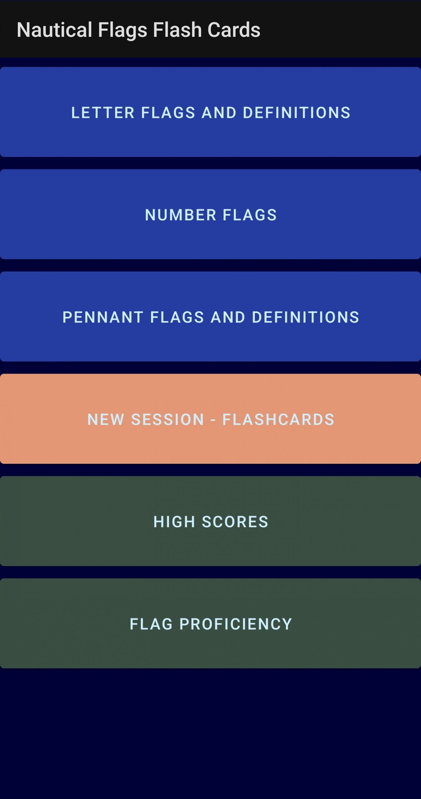 Nautical Flag Flash Cards Regatta Racer